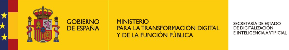 Logotipo - Ministerio para la Transformación Digital y de la Función Pública